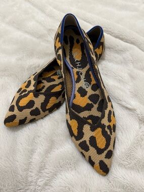 Rothy’s The Point flats in the Big Cat patern size 10